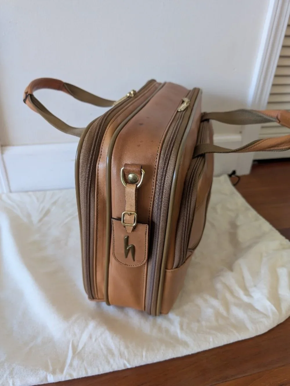 Hartmann Belting Leather Briefcase or Computer Case, Dual Compartment